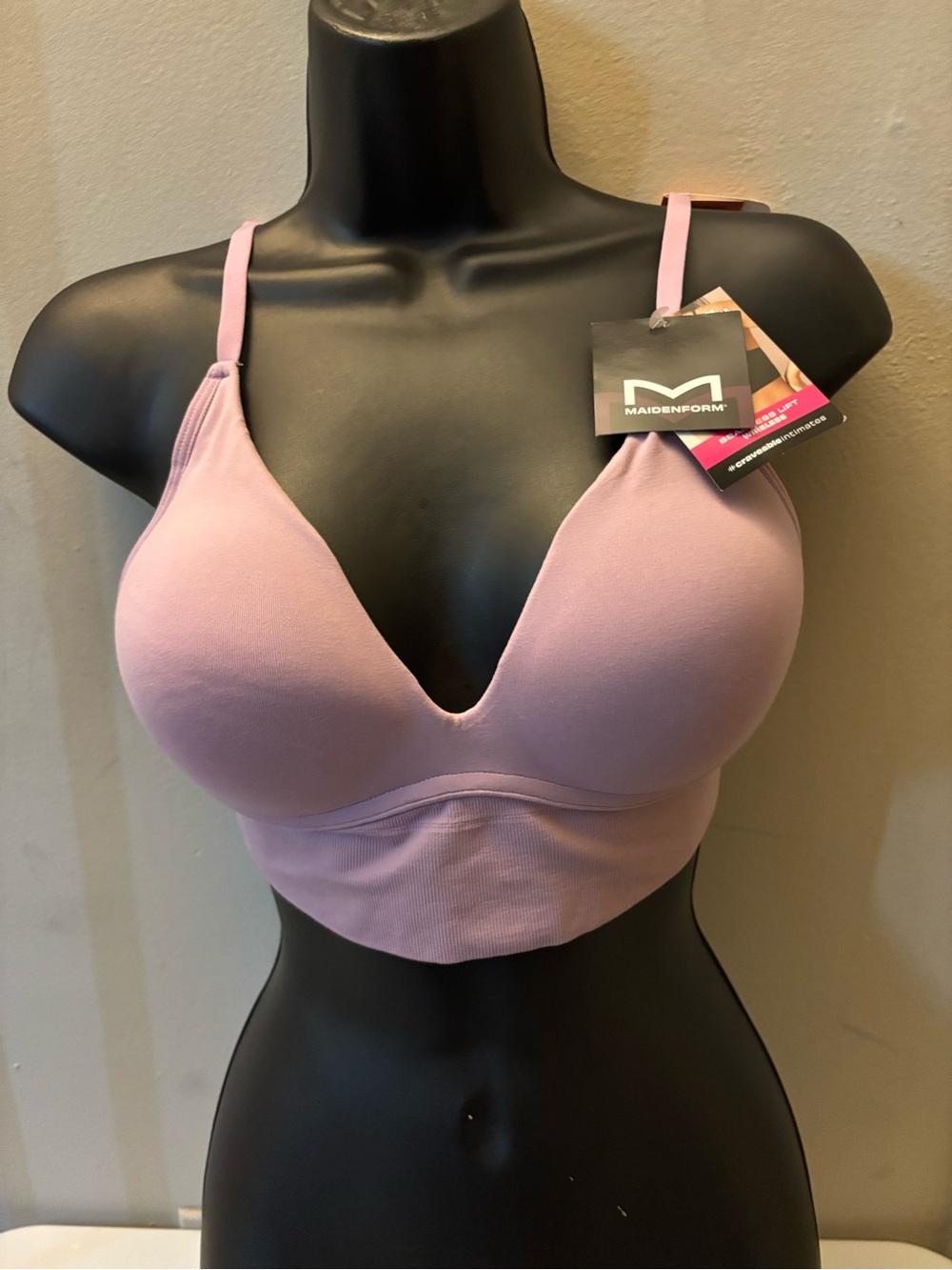 Maidenform Lavender Wireless Longline Bralette